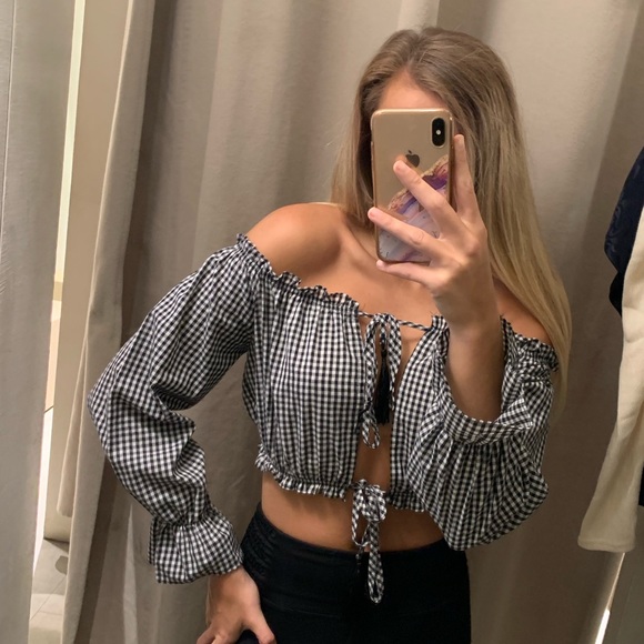 LF Tops - LF gingham shirt